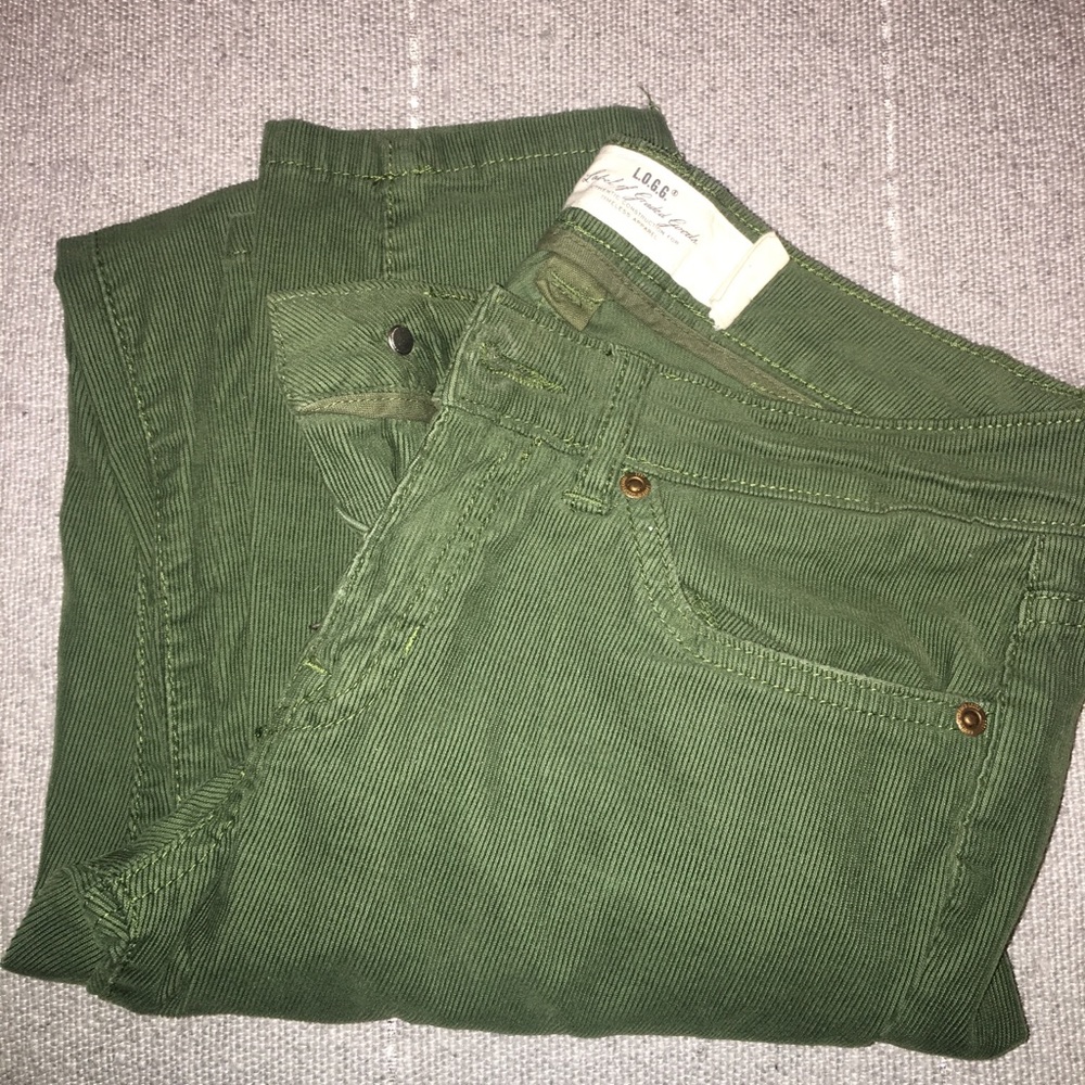 H&M hunter green corduroys